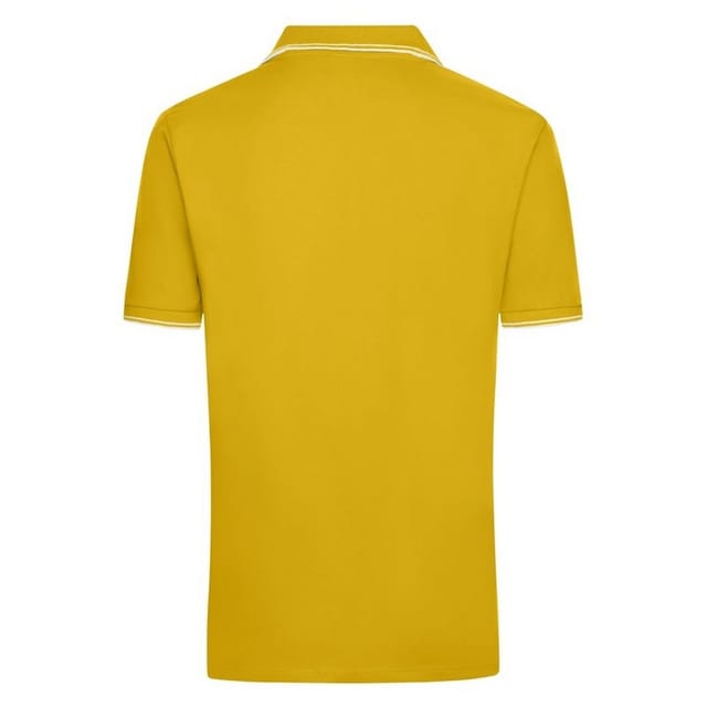 James and Nicholson James and Nicholson Men's Pique Polo Shirt in Bright Yellow - 2