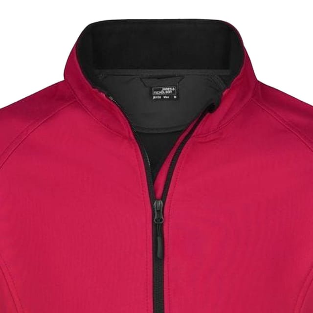 James and Nicholson James and Nicholson Men's Promo Soft Shell Jacket in Red - 2