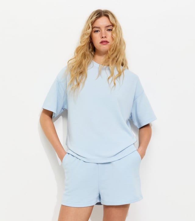 New Look Women's Light Blue Jersey Jogger Shorts New Look - 2