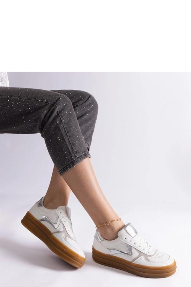 Love Lace Love Lace Women's Sport Shoes Sneakers with Rubber Sole & Lace Up Fit Everyday in White - 2