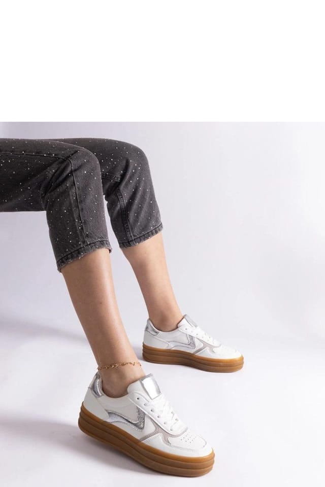 Love Lace Love Lace Women's Sport Shoes Sneakers with Rubber Sole & Lace Up Fit Everyday in White - 3