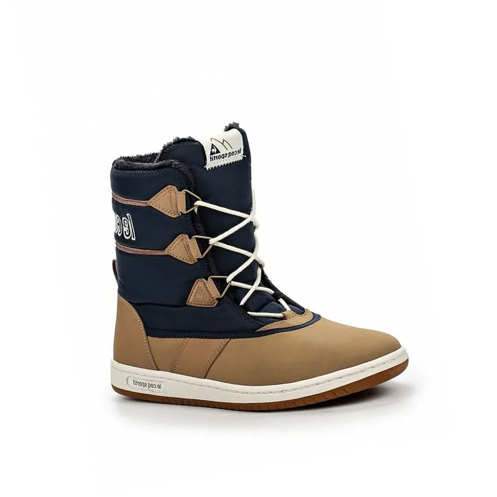 Le Coq Sportif Le Coq Sportif Brown Synthetic Lace-Up Boots