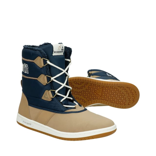 Le Coq Sportif Le Coq Sportif Women's Lace-Up Brown Synthetic Boots - 3
