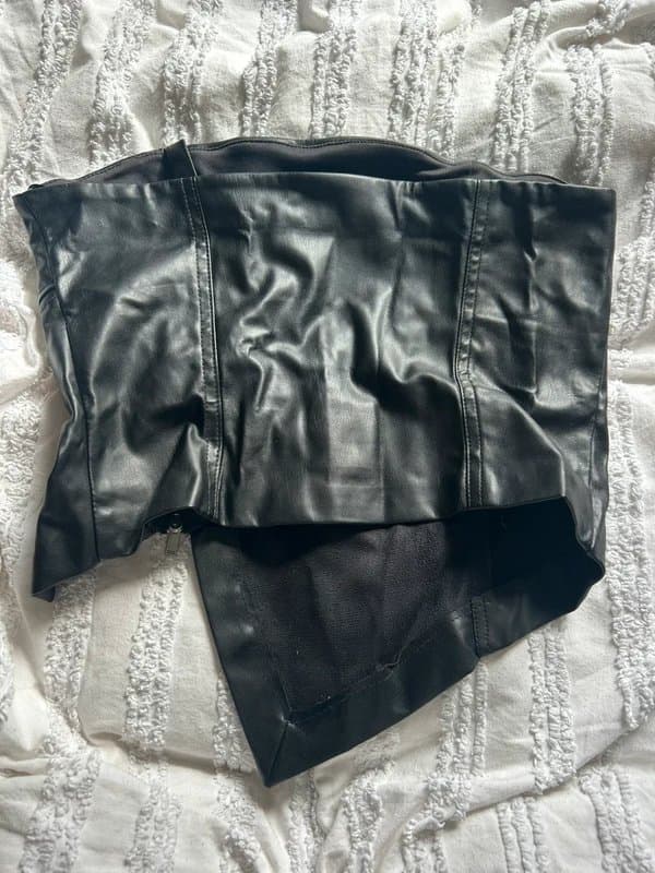 Bershka Bershka Leather bandeau top