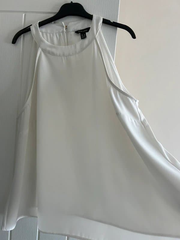 New Look White Halter Neck Top