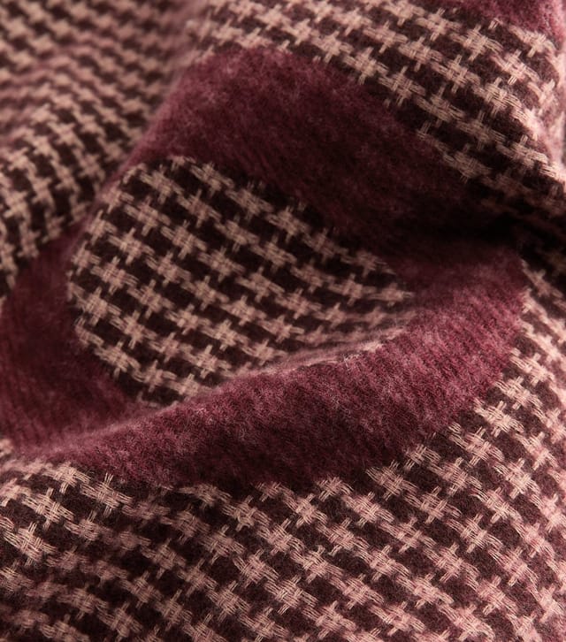 New Look Red Knit Stockholm Logo Scarf New Look - 3