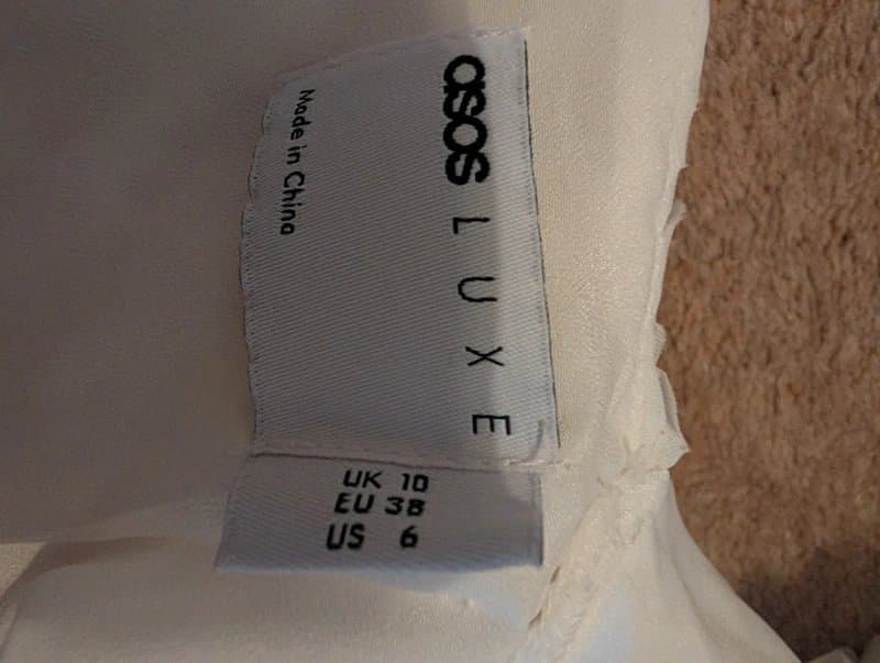 ASOS ASOS Luxe white mini dress