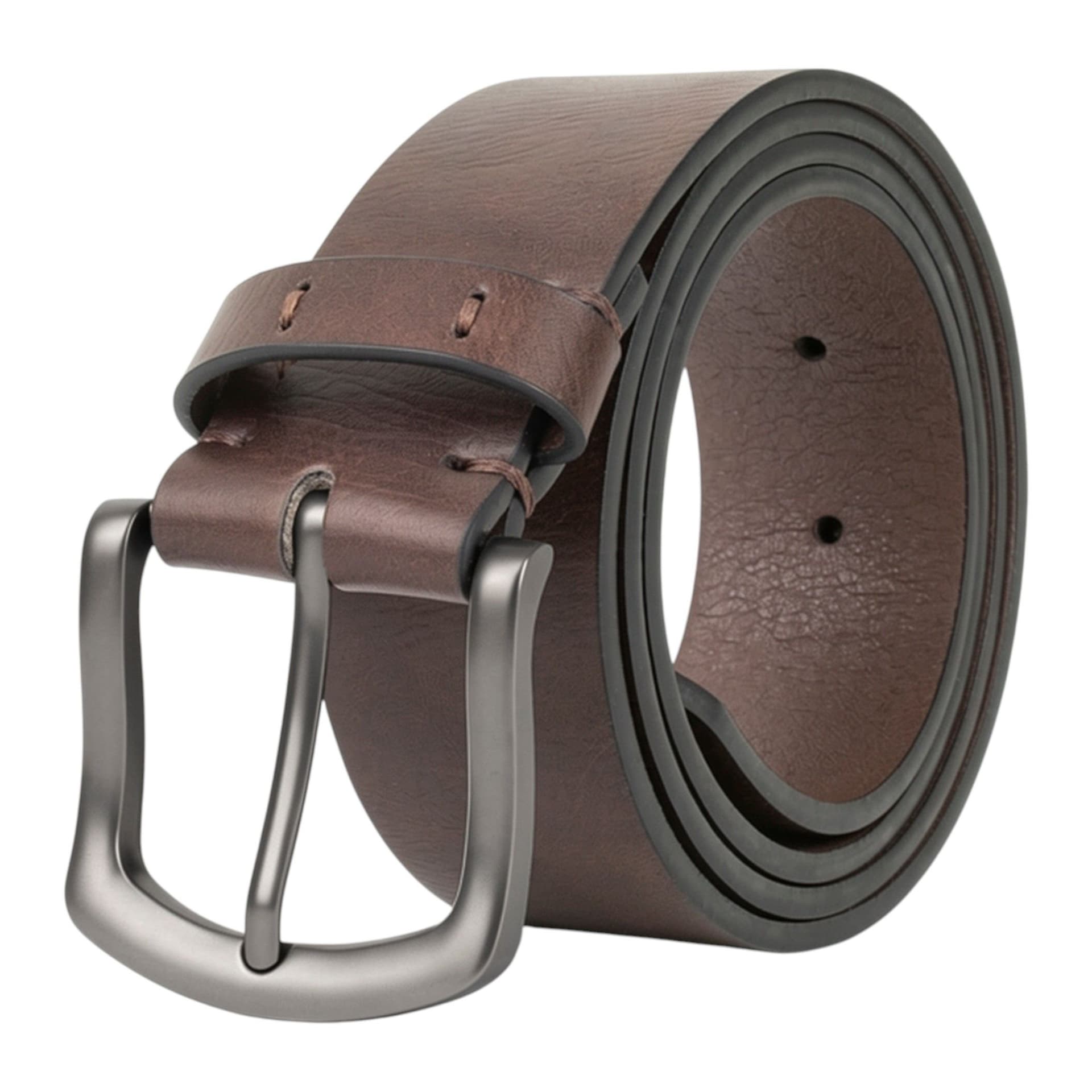 Woodland Leathers Woodland Leathers Men's Men's 1.5 Inch Jeans Trousers Belt in Brown