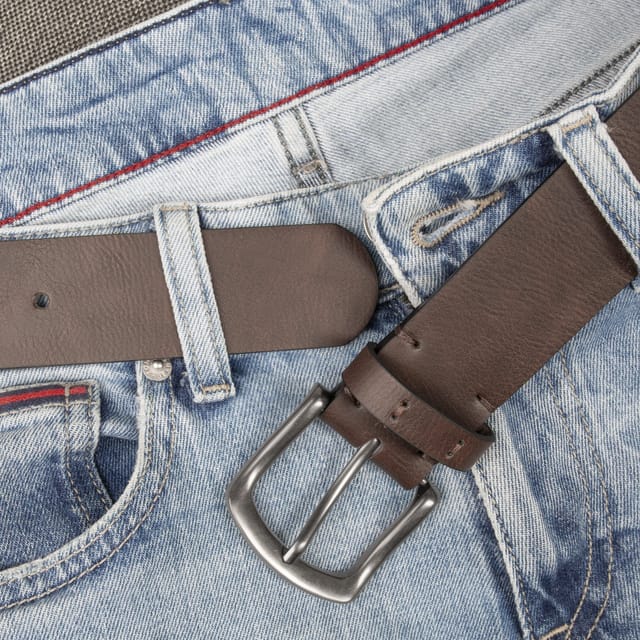 Woodland Leathers Woodland Leathers Men's Men's 1.5 Inch Jeans Trousers Belt in Brown - 2