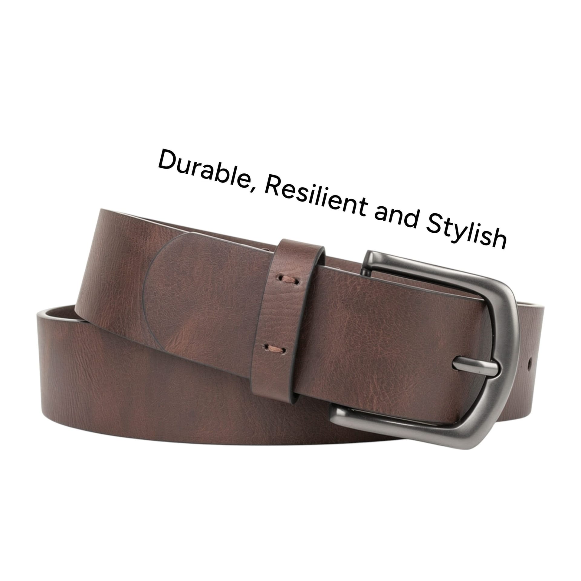 Woodland Leathers Woodland Leathers Men's Men's 1.5 Inch Jeans Trousers Belt in Brown - 4