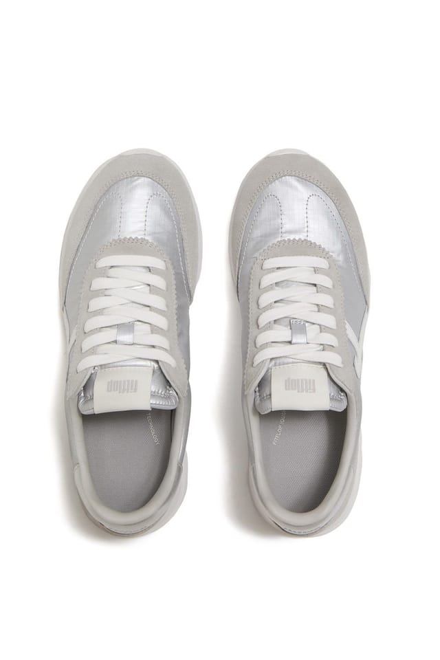 FitFlop FitFlop Women's Retro-Q FF Sneaker in Silver - 3