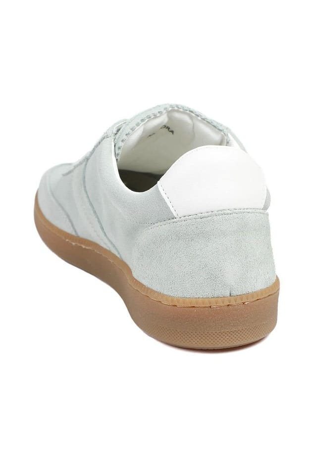 Jones Bootmaker Jones Bootmaker Women's Annora Casual Leather Trainers in Mint - 3