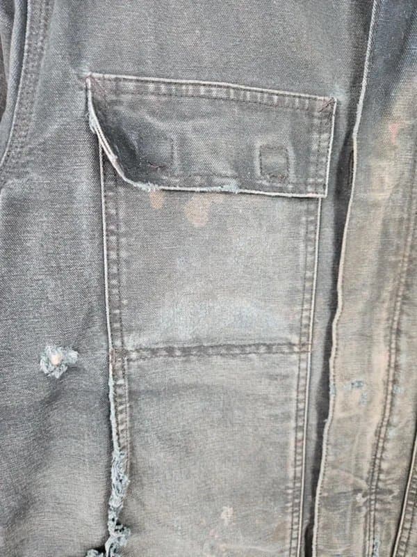 Carhartt Carhartt C03 BLK Arctic Jacket Black Distressed Workwear XL