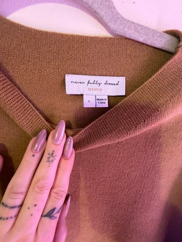 Never Fully Dressed Never fully dressed jumper large.