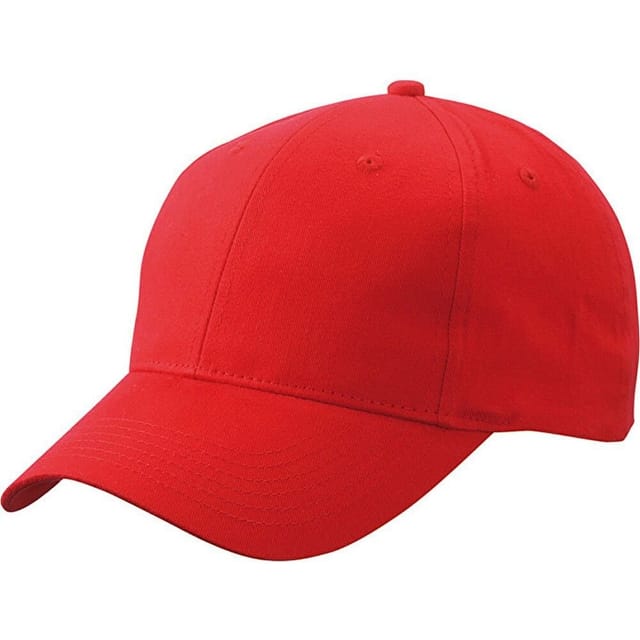 Myrtle Beach Myrtle Beach Men's 6 Panel Brushed Cotton Baseball Cap in Red - 2