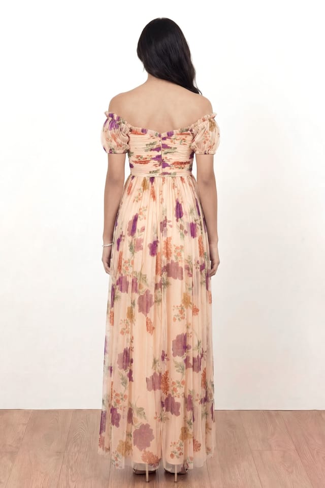 Anaya with Love Anaya with Love Women's Floral Bardot Maxi Dress - 2