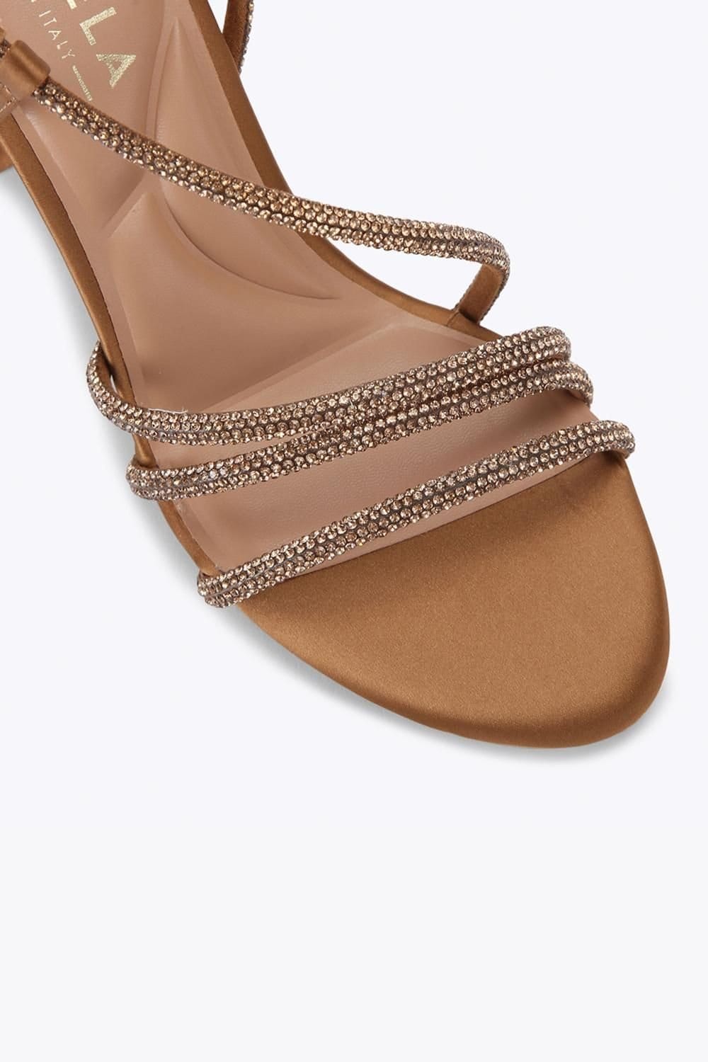 Carvela Carvela Women's 'Paparazza Jewel Block' Fabric Heels in Bronze - 4