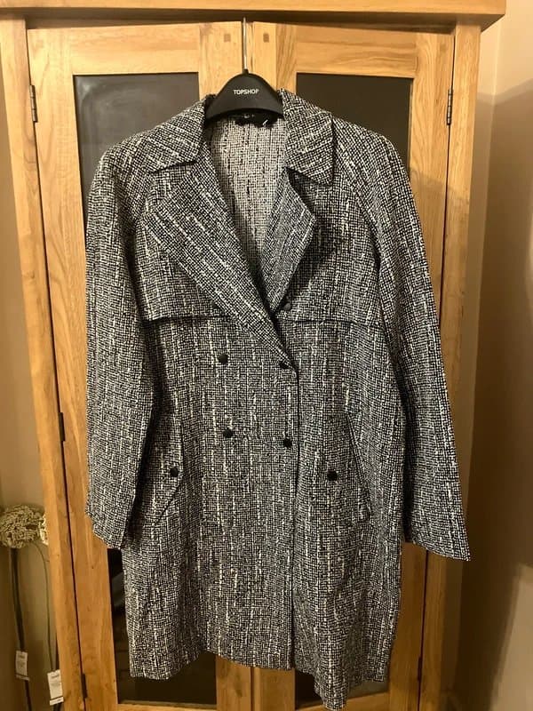 Topshop Topshop graphic print trench duster 10