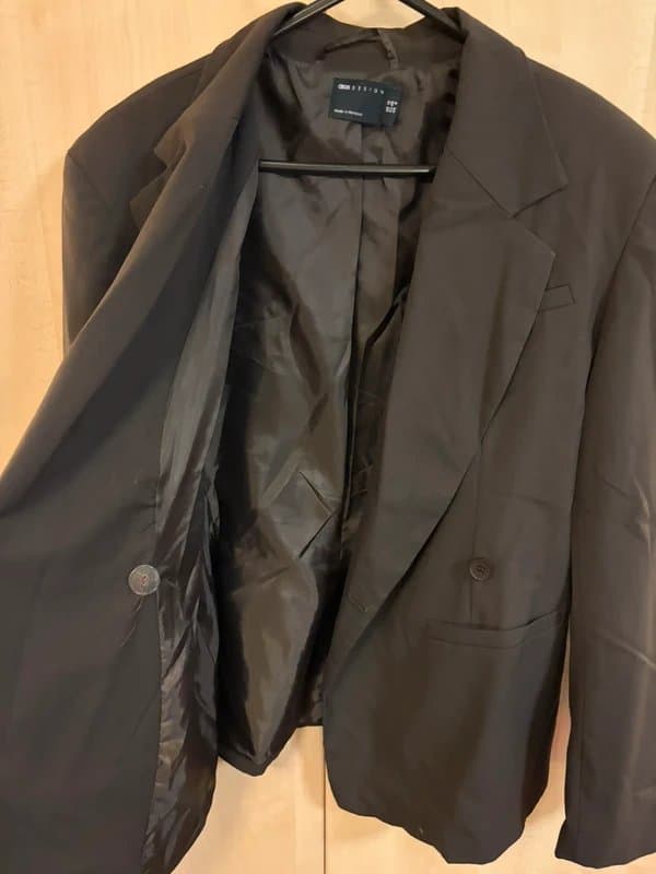 ASOS Design ASOS design brown asymmetric blazer