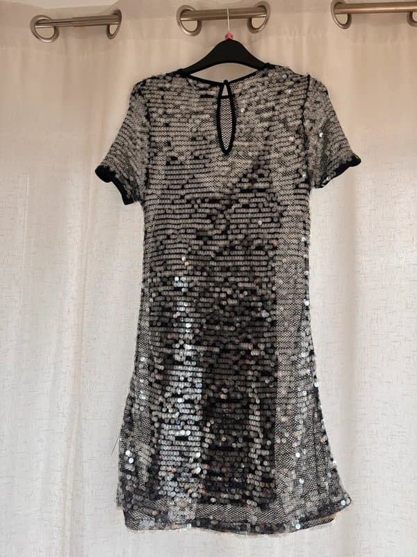 New Look Black and silver mini dress