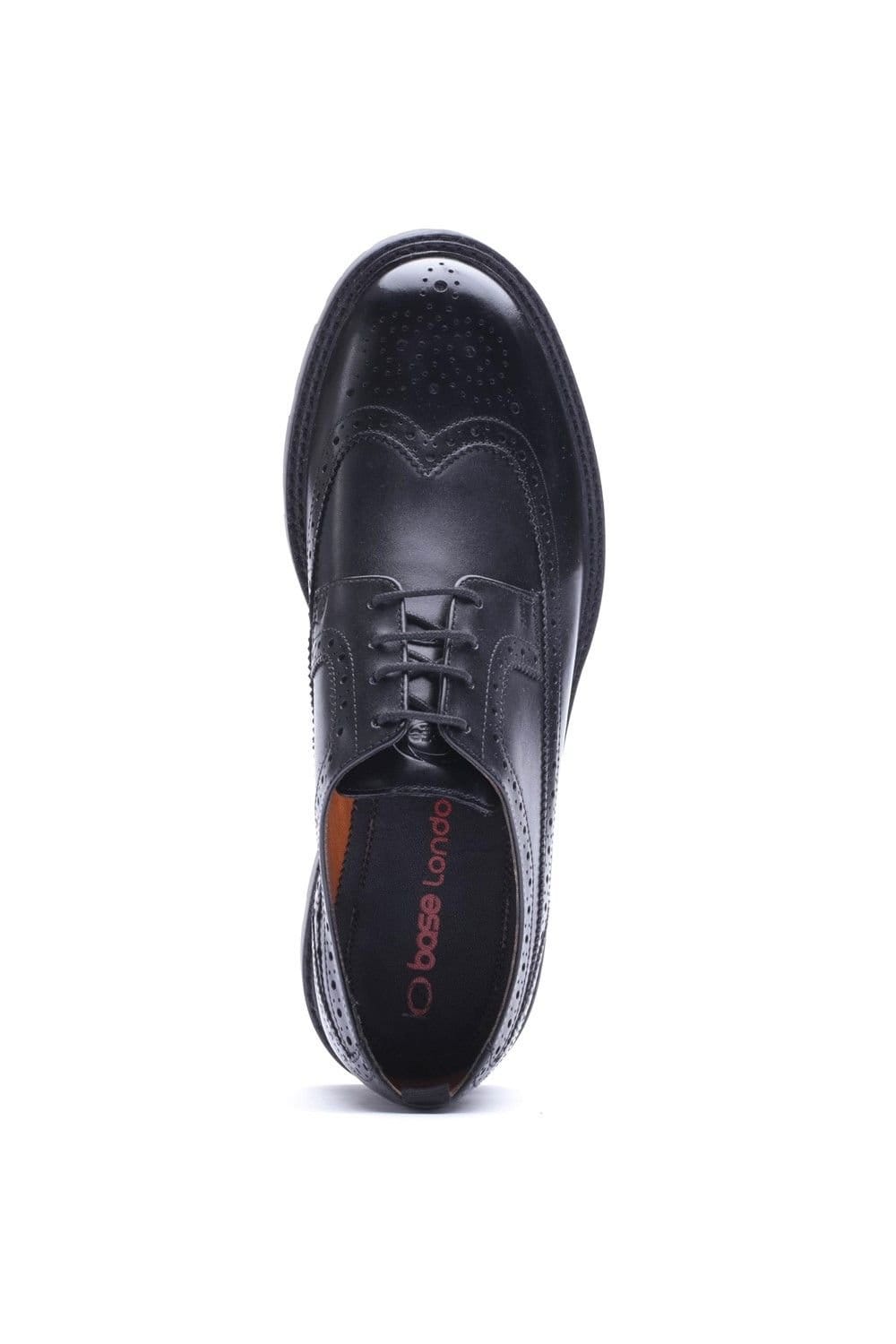 Base London Base London Men's Phase Brogue Shoe in Black - 4