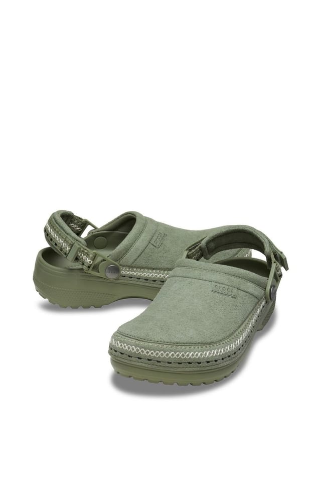 Crocs Crocs Women's Classic Crafted Stitch Clog in Green - 3