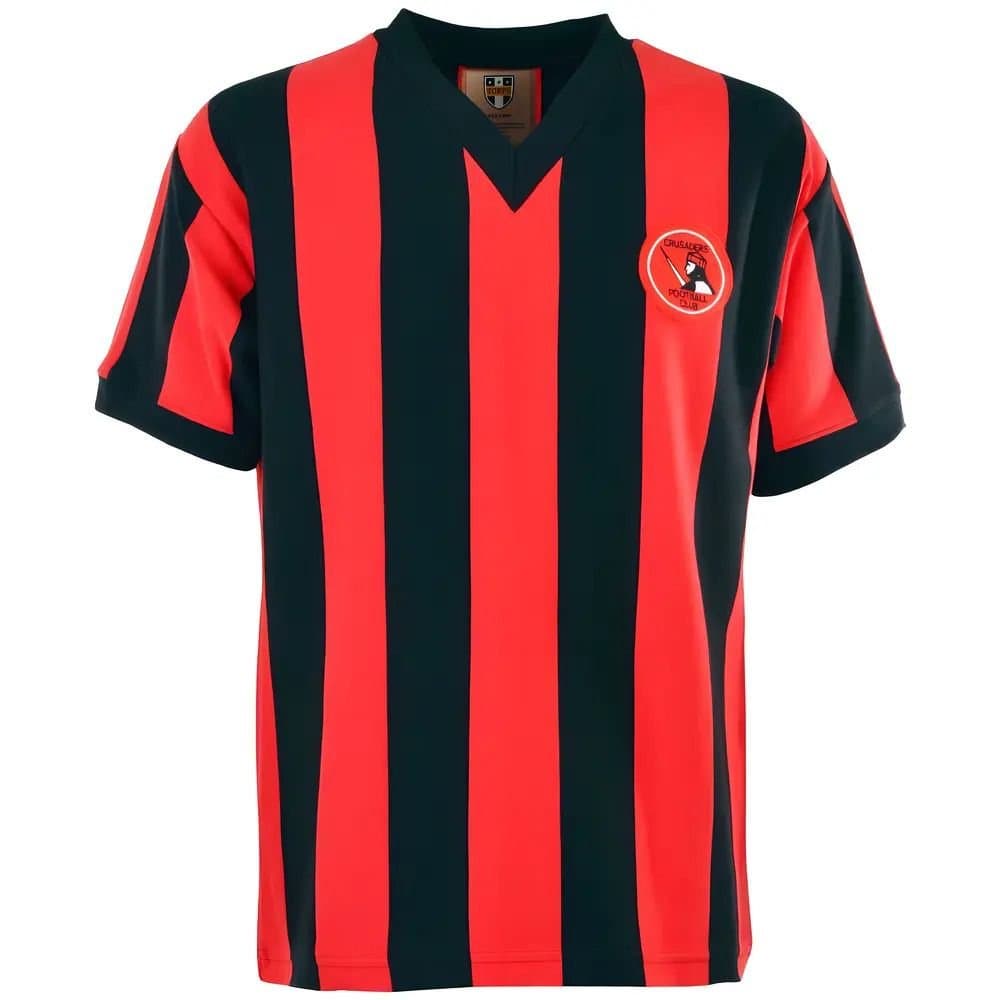 Crusaders Crusaders Men's Mens Retro 1960s Football Shirt in Red