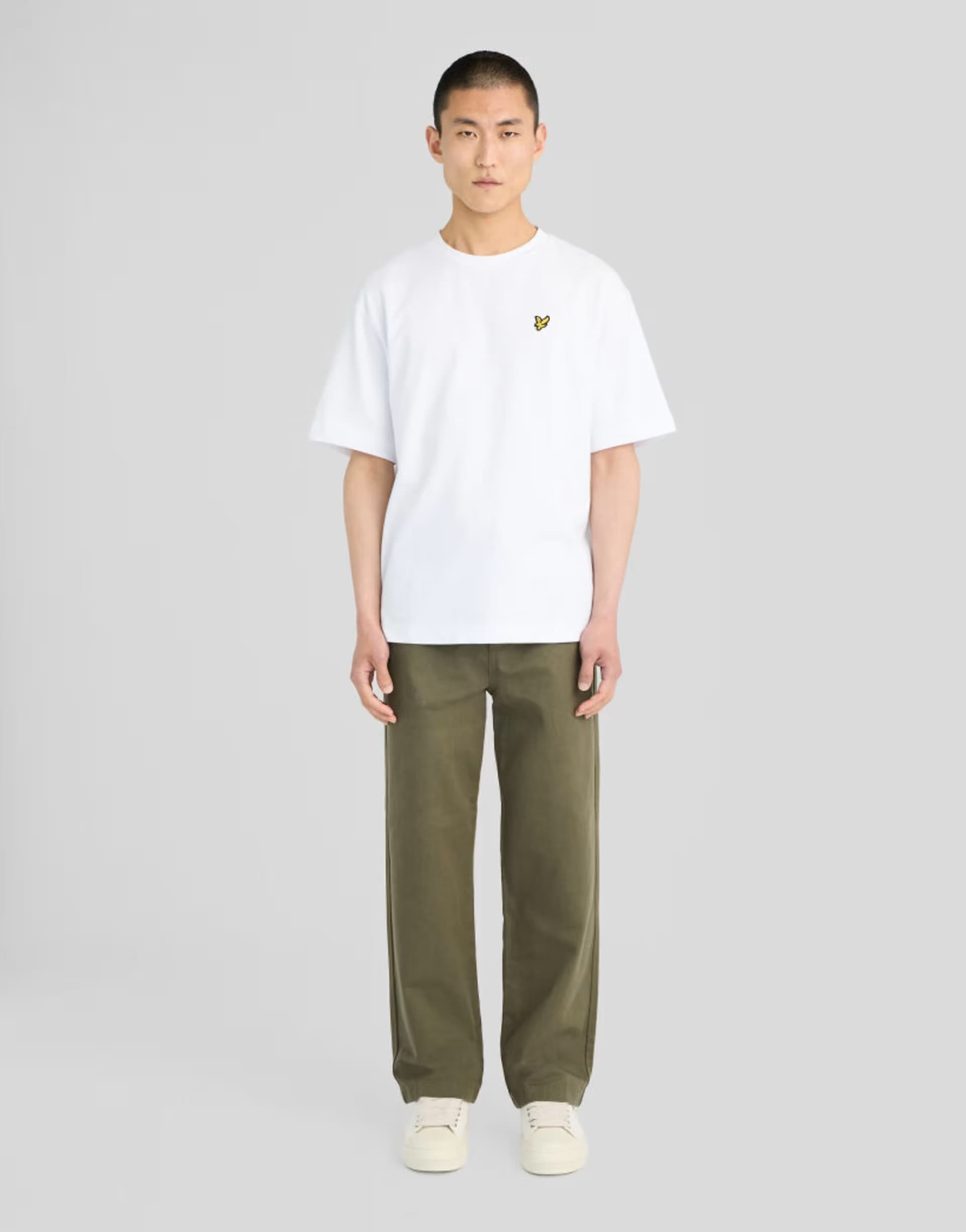 ASOS Lyle & Scott Trousers straight leg work pants in y294 true olive