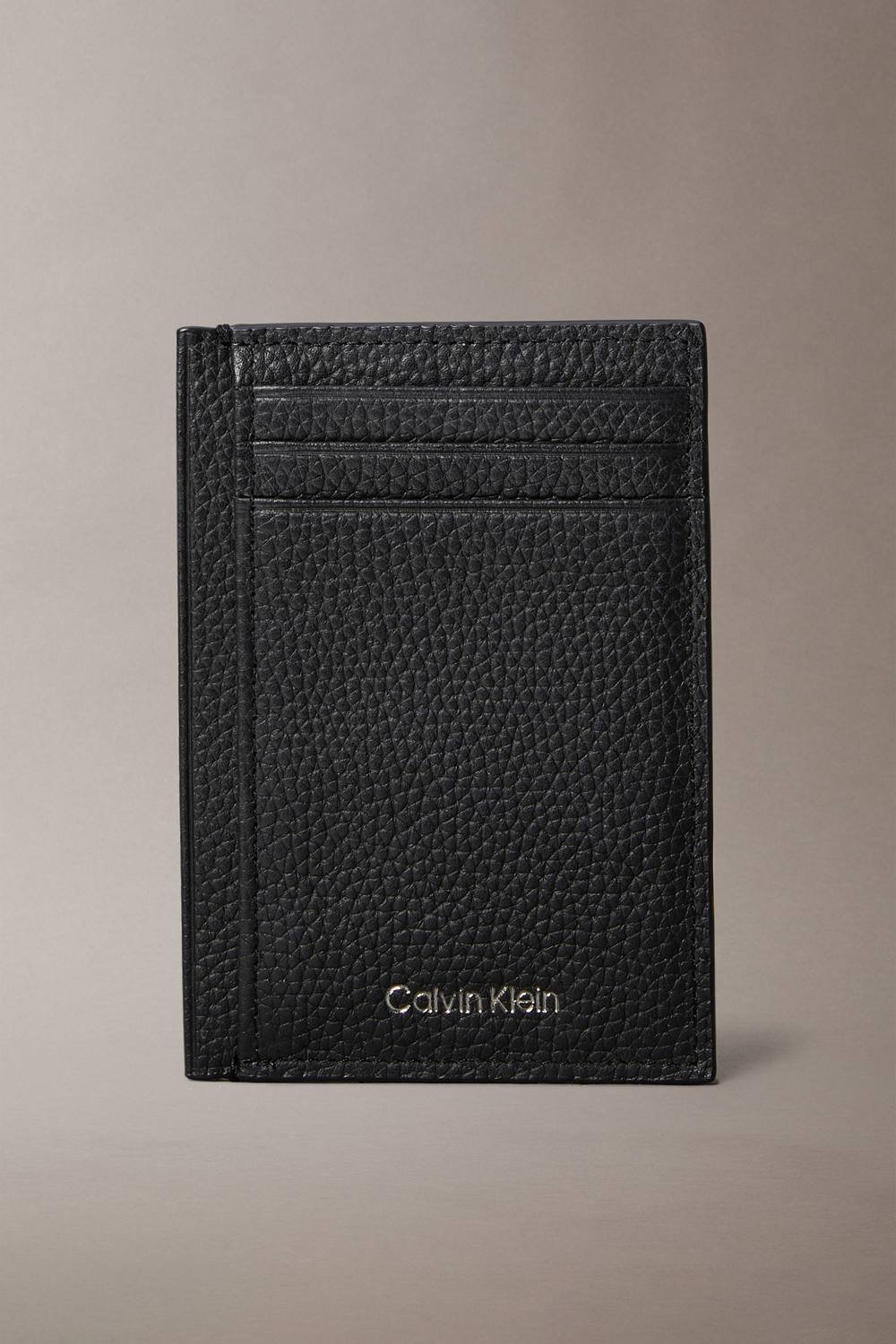 Calvin Klein Calvin Klein Men's Foil Emboss Ns Card Case Black - 2