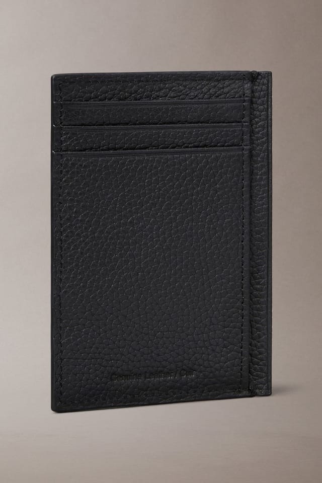 Calvin Klein Calvin Klein Men's Foil Emboss Ns Card Case Black - 2