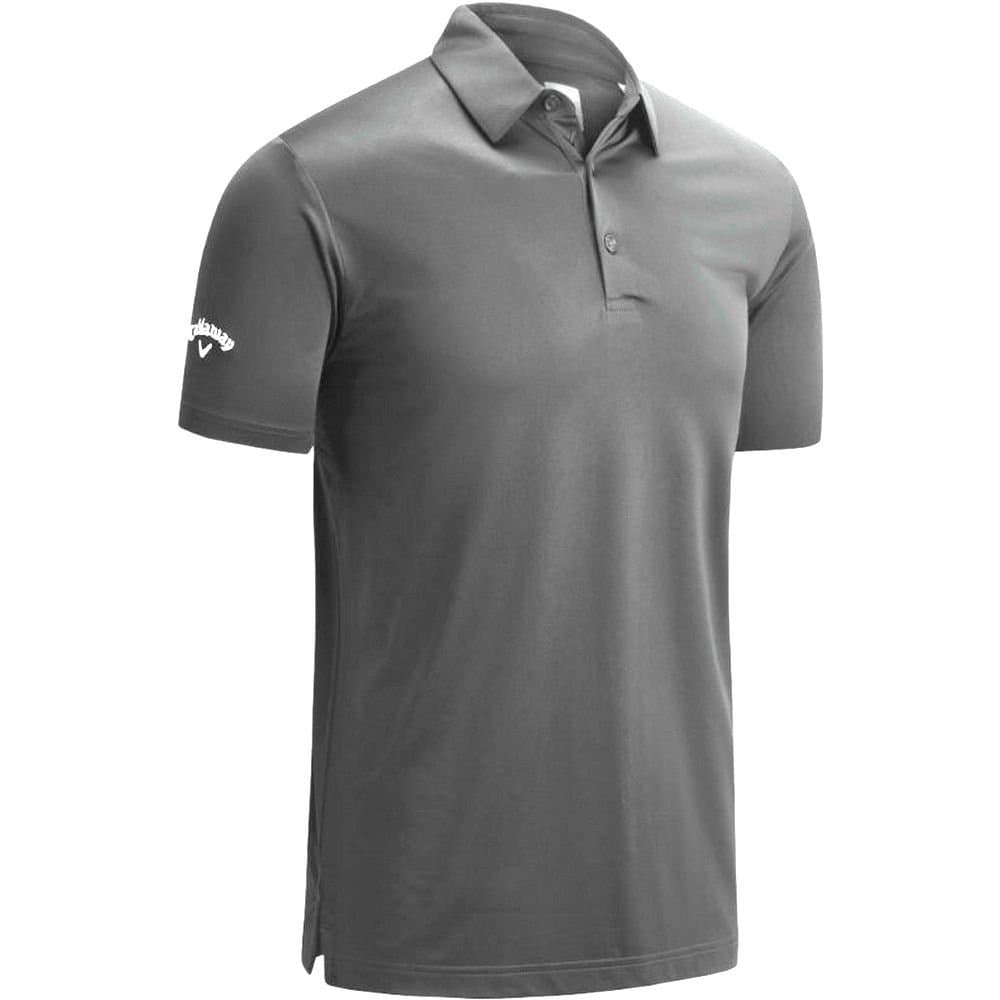 Callaway Callaway Men's Swing Tech Solid Colour Polo Shirt in Grey
