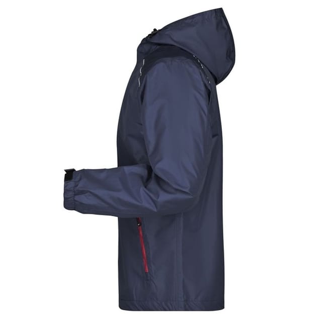 James and Nicholson James and Nicholson Men's Waterproof Jacket in Navy - 3