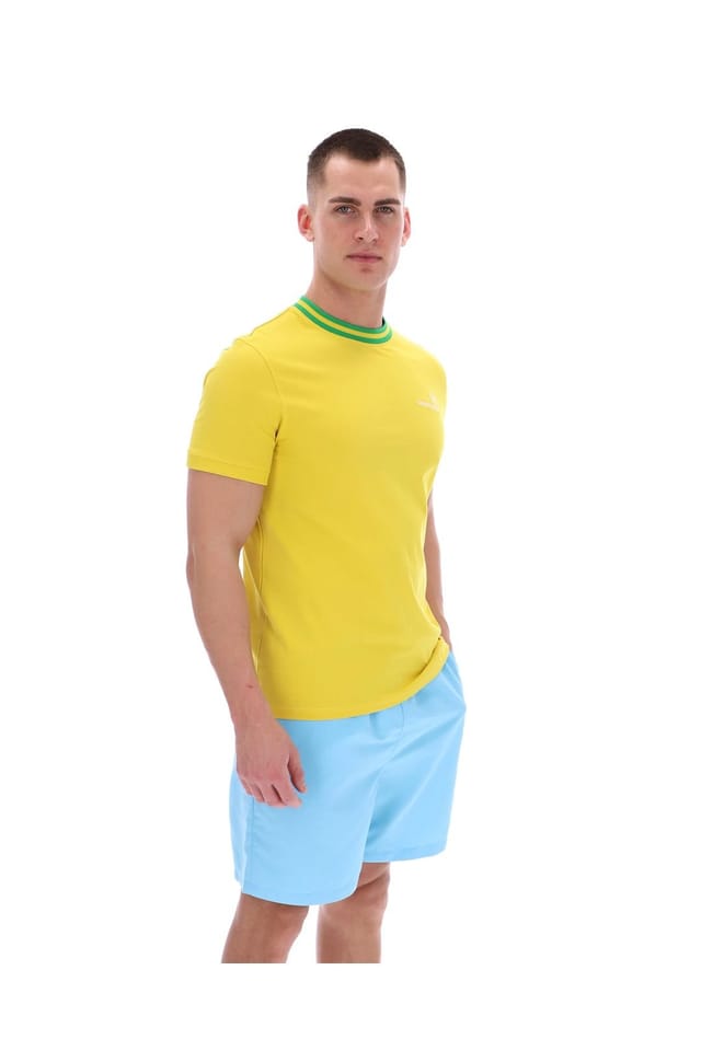 Sergio Tacchini Sergio Tacchini Men's Rainer FC T-Shirt Yellow - 3