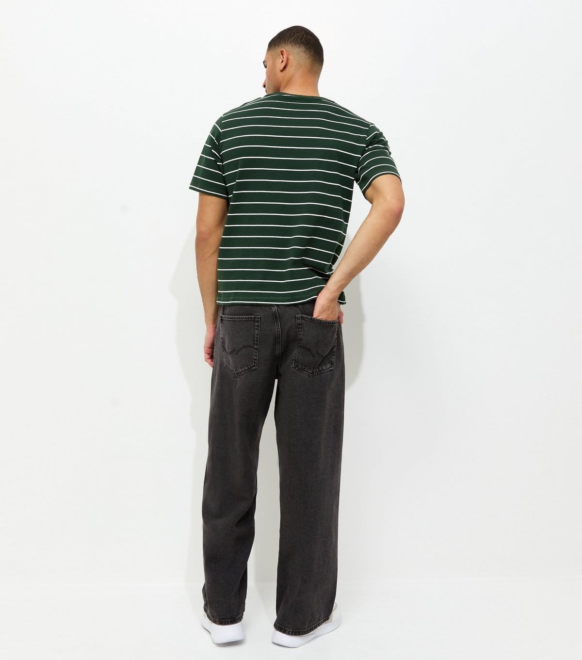 jack & jones Men's Black Wide Leg Jeans Jack & Jones New Look - 4