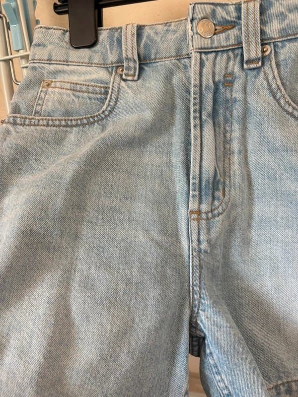 ASOS Design ASOS Light Blue Denim Mom Shorts