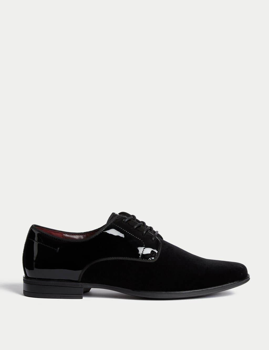 Marks & Spencer M&S Black Patent Derby Shoes