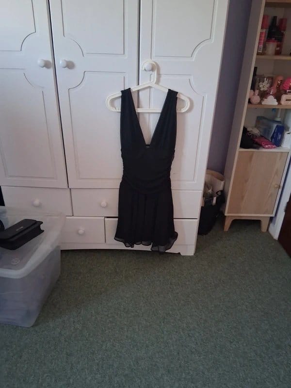 Ladies chiffon mini dress from bershka