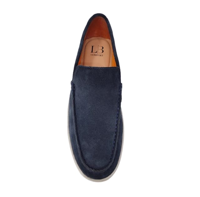 LB COMFORT LB COMFORT Men's Harold Leather Shoes in Navy - 3