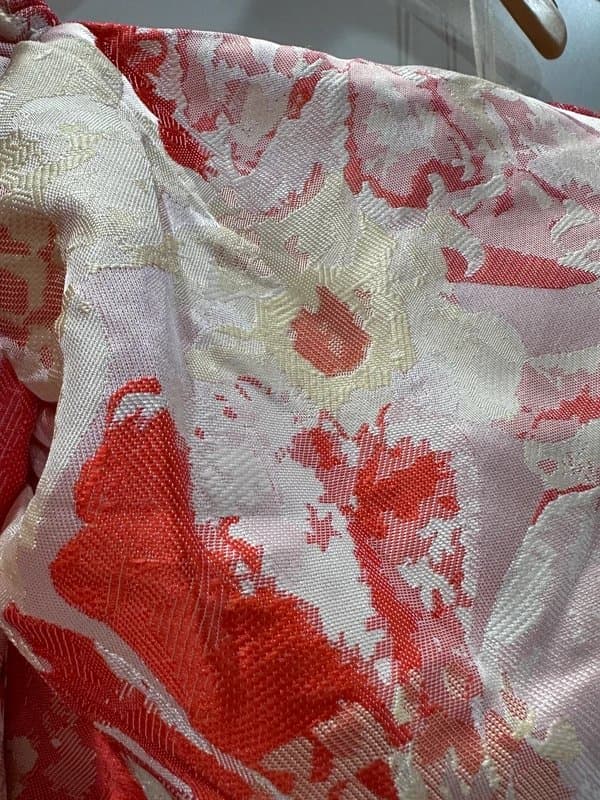 ASOS ASOS Luxe Floral Jacquard Mini Dress – Puff Sleeve Corset Style – Size UK 10 / US 6