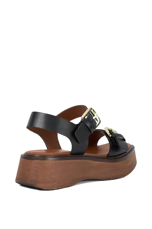 Dune London Dune London Women's 'Luno' Leather Sandals in Black - 3