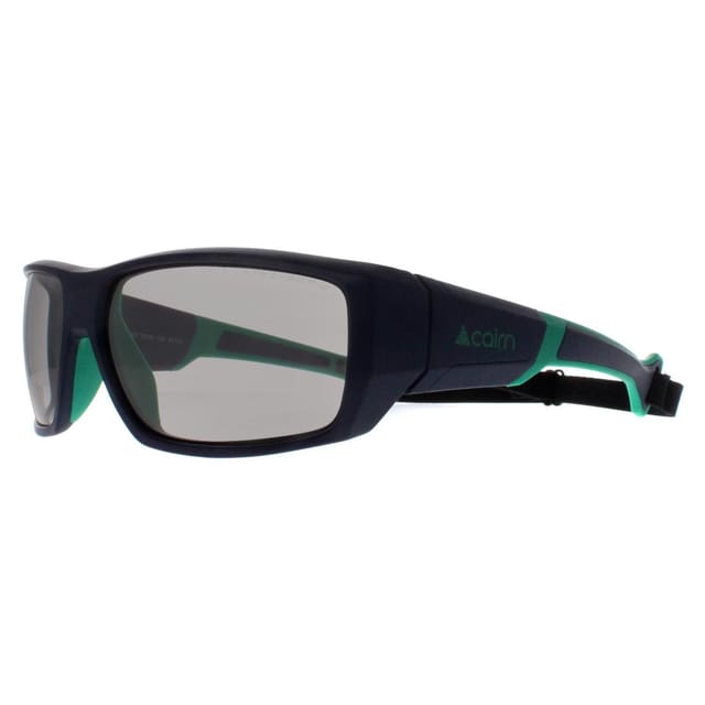 Cairn Cairn Men's Sport Matte Midnight Vivid Green Polarized Hydrophobic Skim in Blue - 2