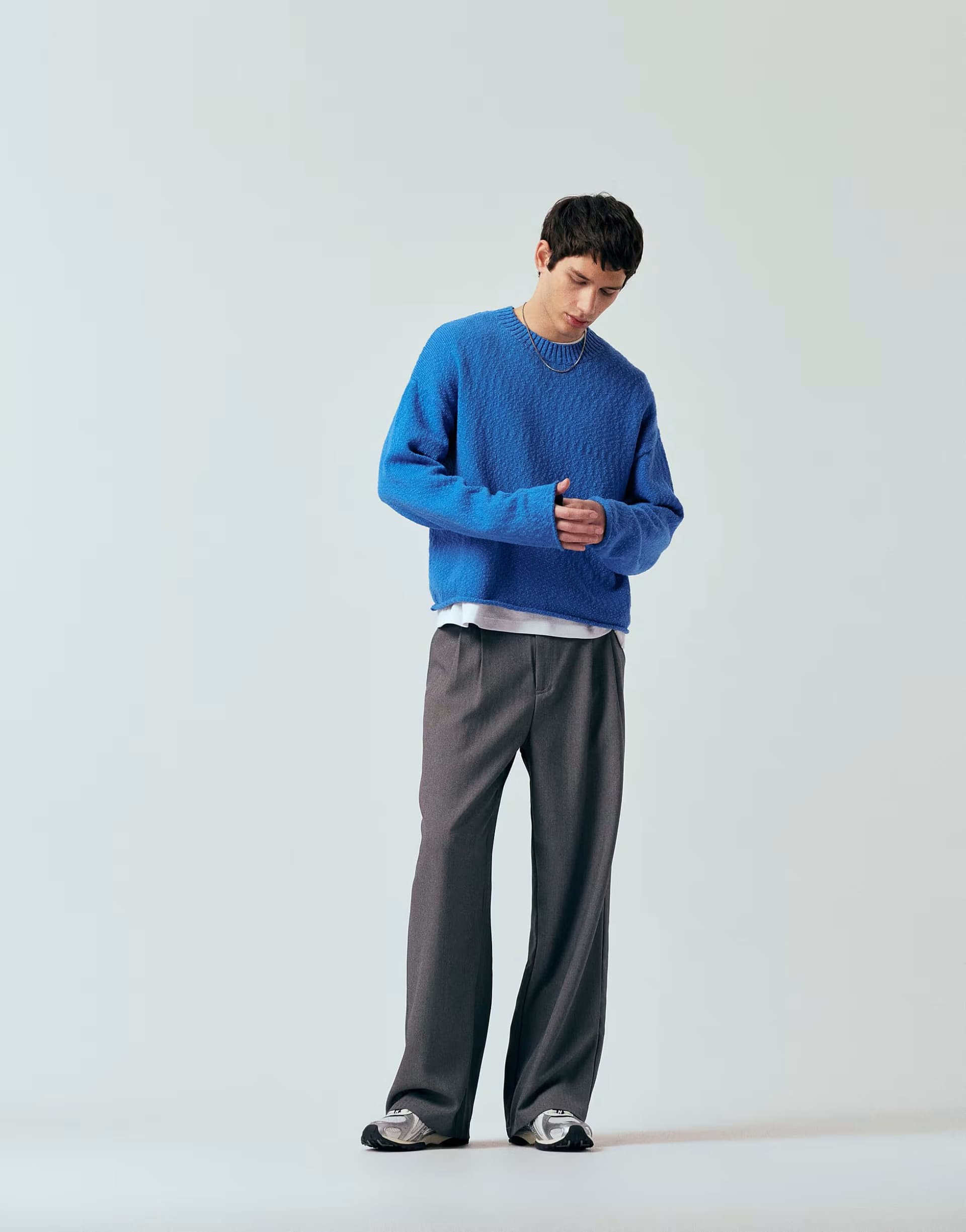 ASOS Weekday relaxed knit jumper in bright blue