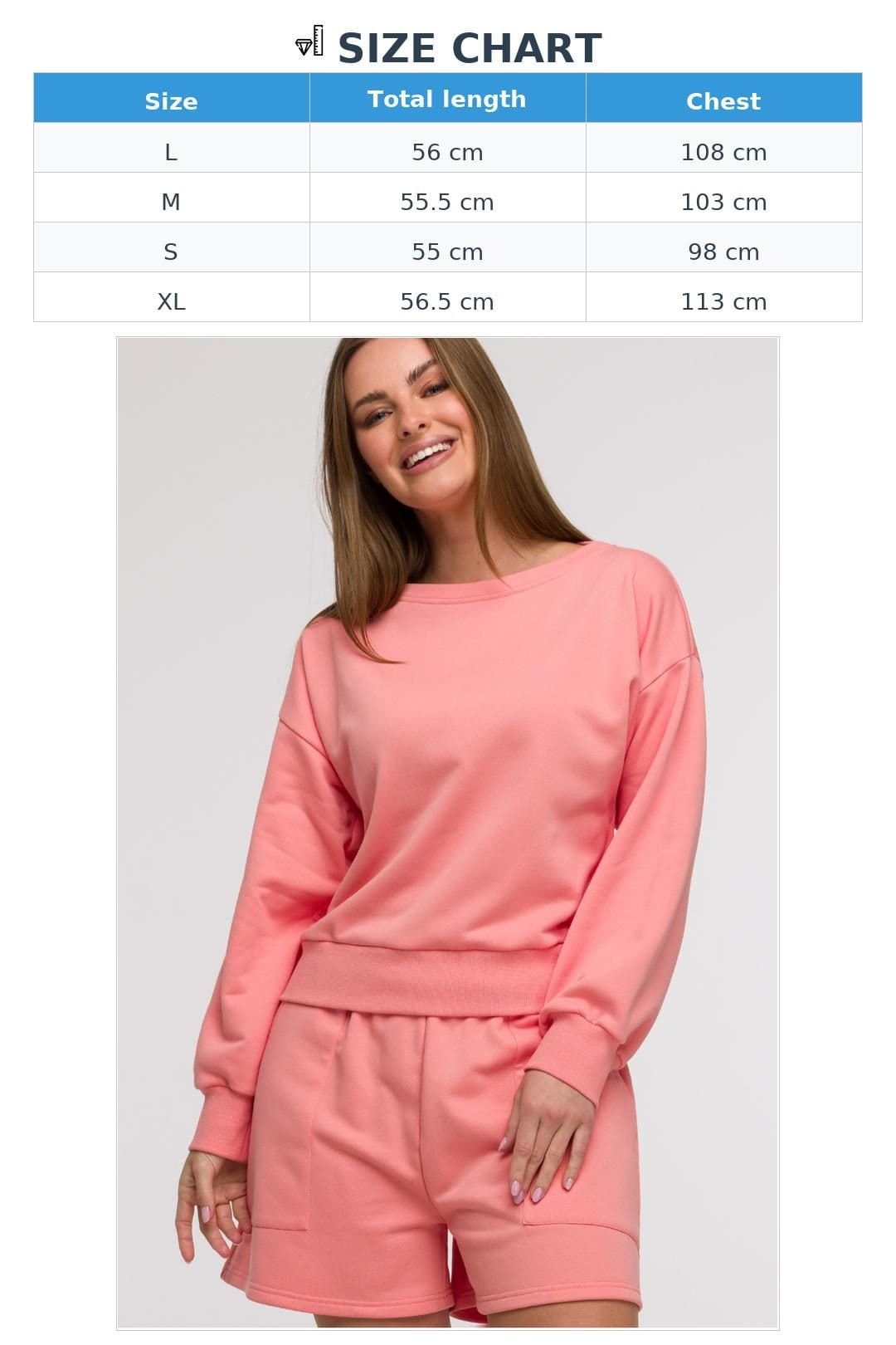 Love Lace Love Lace Women's Wrap Neck Oversized Blouse Open Back in Pink - 4