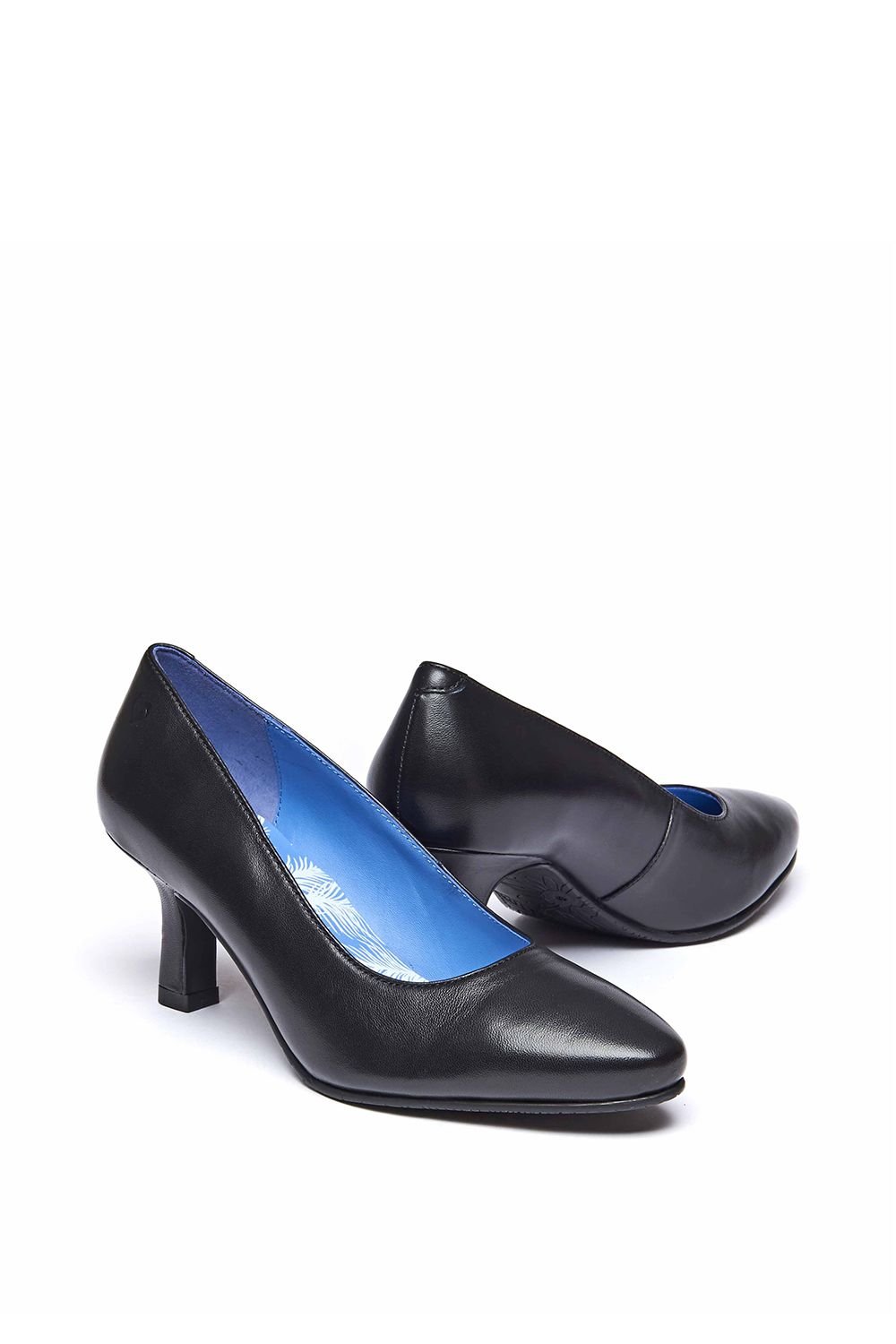 Moshulu Moshulu Women's 'Asano' Heeled Court Shoes in Black - 2