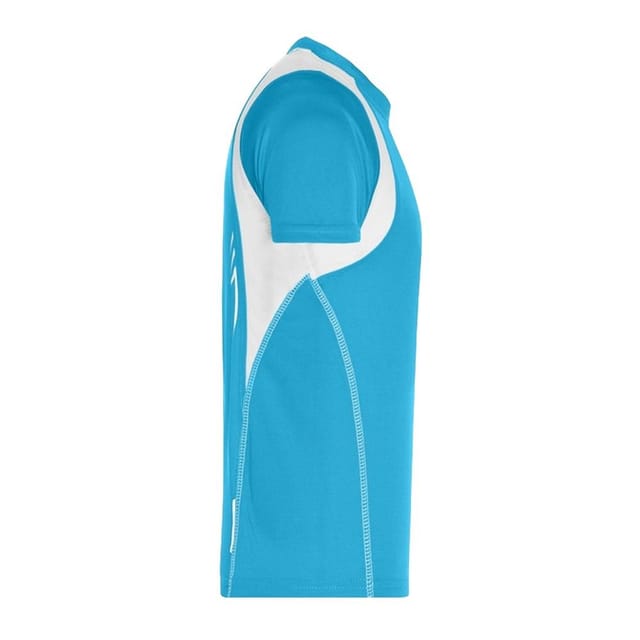 James and Nicholson James and Nicholson Men's Running T-Shirt in Turquoise - 3