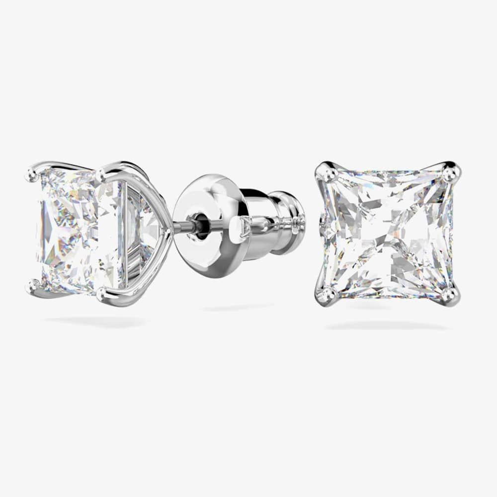Swarovski Swarovski Women's Attract Square Stud Earrings 5430365 in Silver - 2