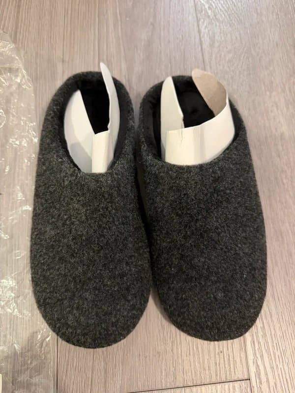 ASOS ASOS Design Slip On Slippers Black Marl Size UK7 EUR40.5