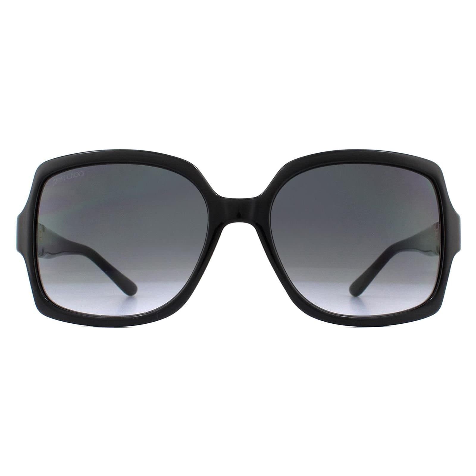 Jimmy Choo Jimmy Choo Women's Square Black Dark Grey Gradient SAMMI/G/S Sunglasses