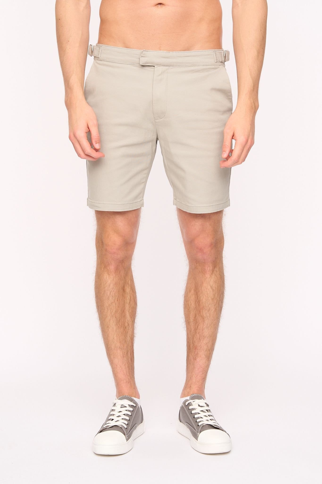 Duck&Cover Duck&Cover Men's Everett Slim-Fit Stretch Tailored Chino Shorts in Light Grey - 4
