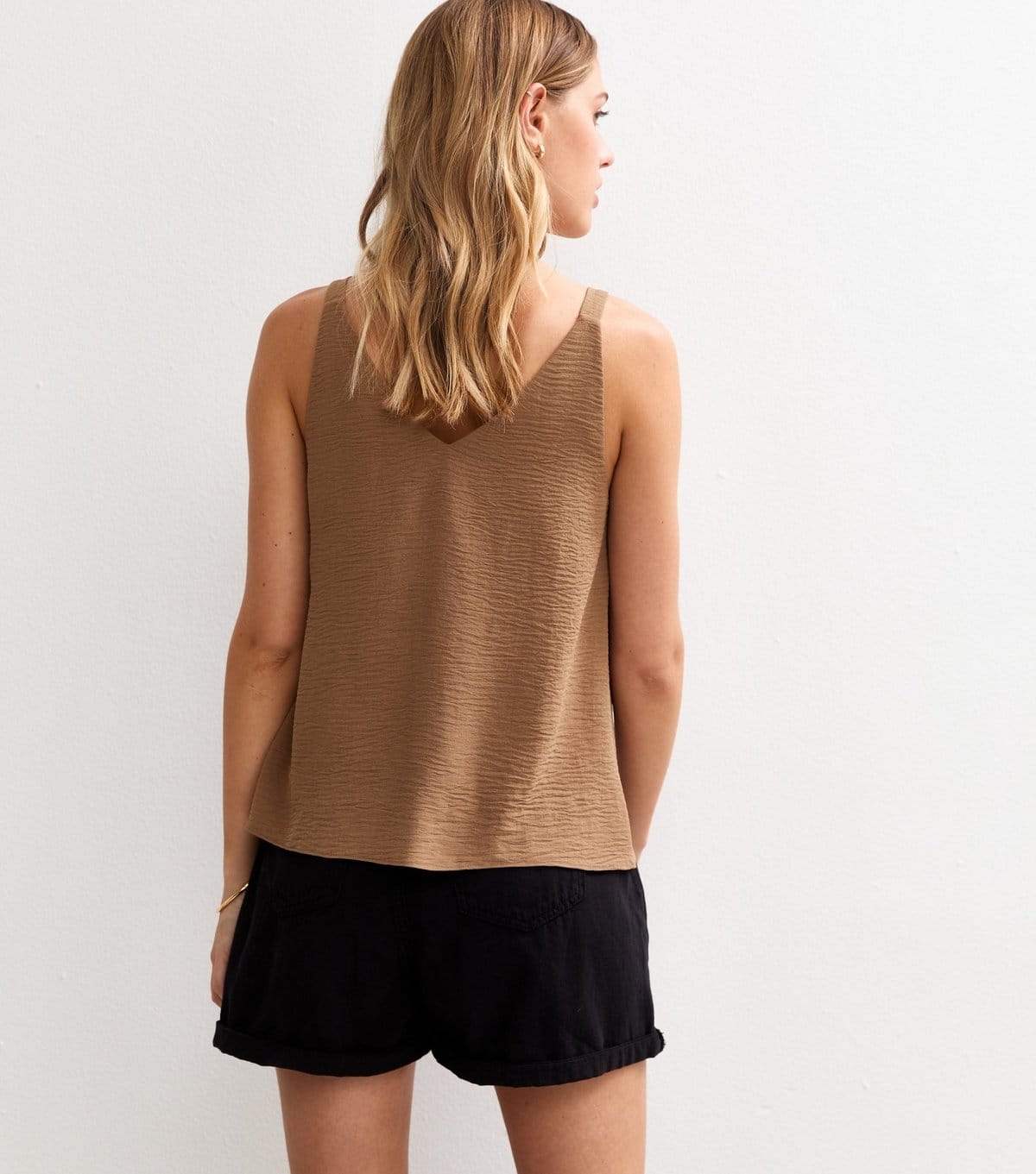 New Look Women's Brown Button Through Cami Top New Look - 4